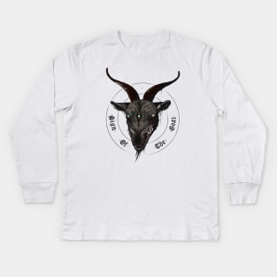 sign of the goat Kids Long Sleeve T-Shirt